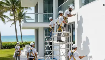Painting company service area in Miami, FL for residential and commercial painting projects