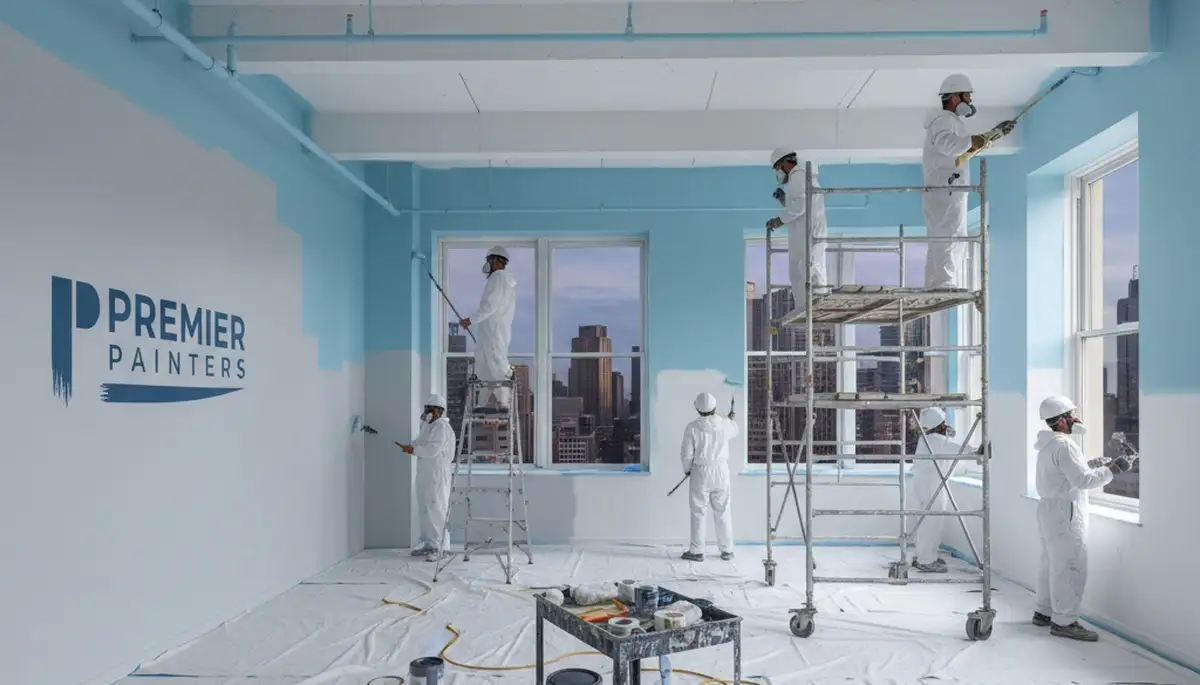 Miami commercial painting crew applying durable exterior coatings for coastal weather protection