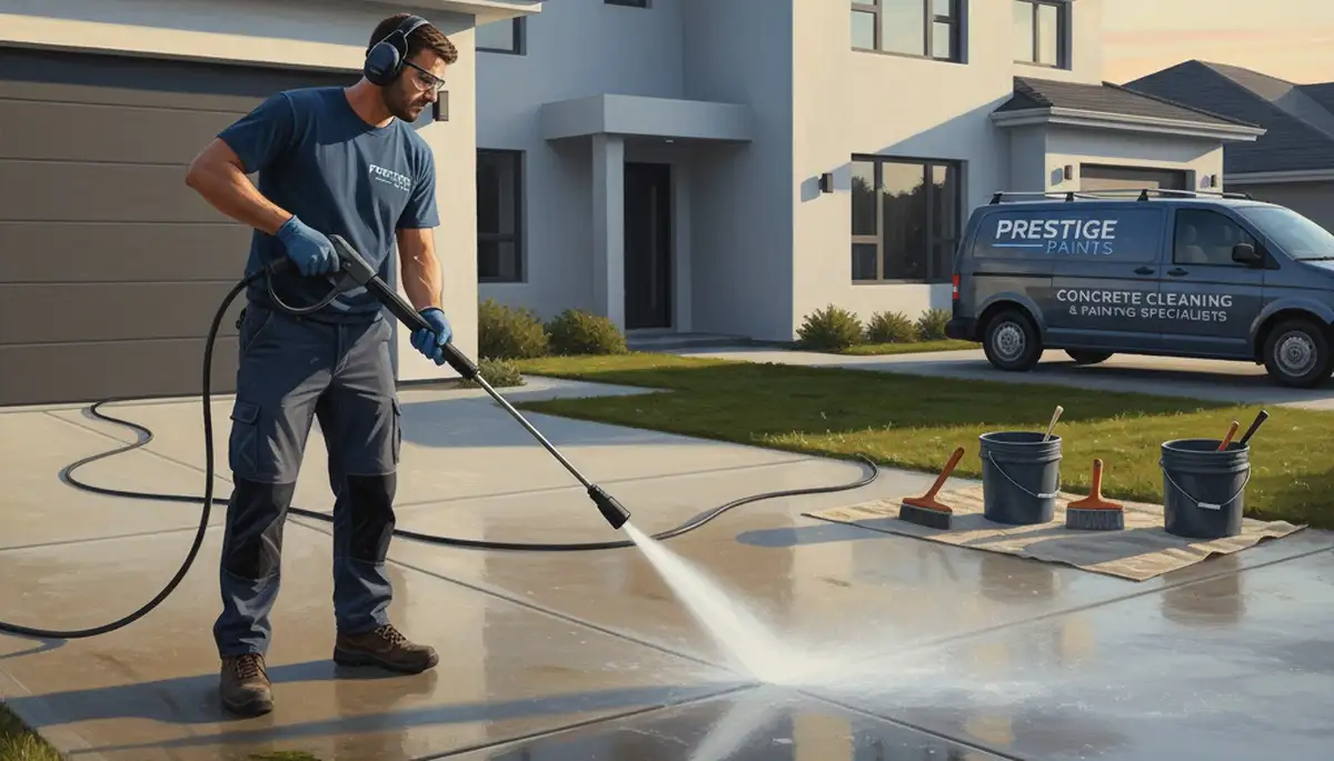 Miami, FL concrete pressure cleaning for driveways, patios, and walkways by Miami Paint Pros