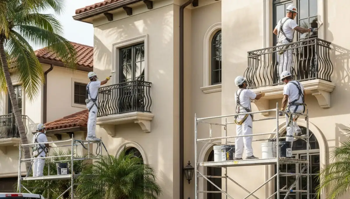Miami, FL painting contractor providing professional residential and commercial painting services