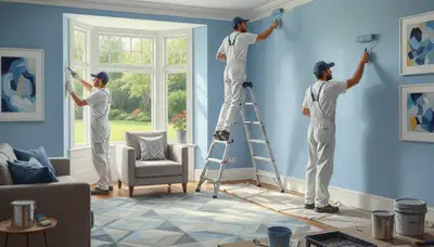 Miami, FL interior house painting service with careful prep and quality coatings