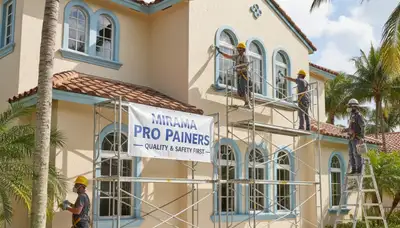Miami, FL painting contractor providing professional interior and exterior home painting services