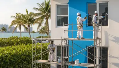 Miami, FL painting contractor providing professional interior and exterior house painting services