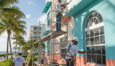 Miami, FL painting company team providing professional interior and exterior painting services