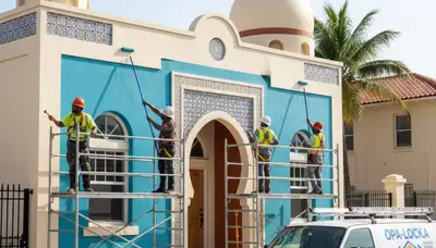 Miami, FL painting company service page graphic for residential and commercial painting experts