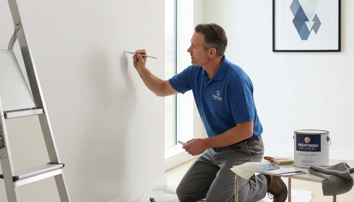 Miami, FL paint touch-up service for walls, trim, and ceilings with professional repair work