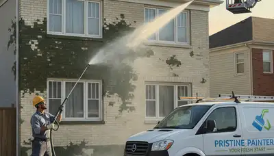 Pressure cleaning service in Miami, FL for driveways, patios, and exteriors by Miami Paint Pros