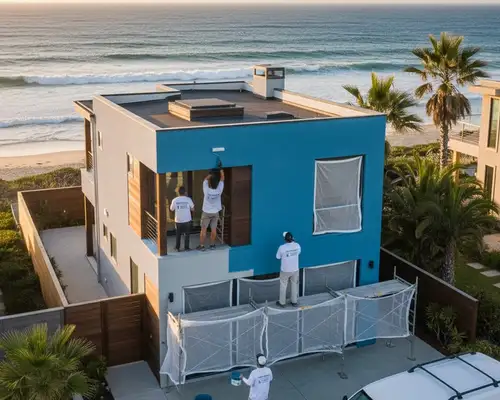Exterior painting services for coastal homes in Miami, FL by paintingcompaniesinmiami.com